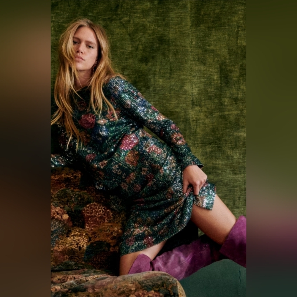 Sezane Nawel Dress Multicoloured